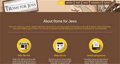 Desktop Screenshot of jewishrometours.com